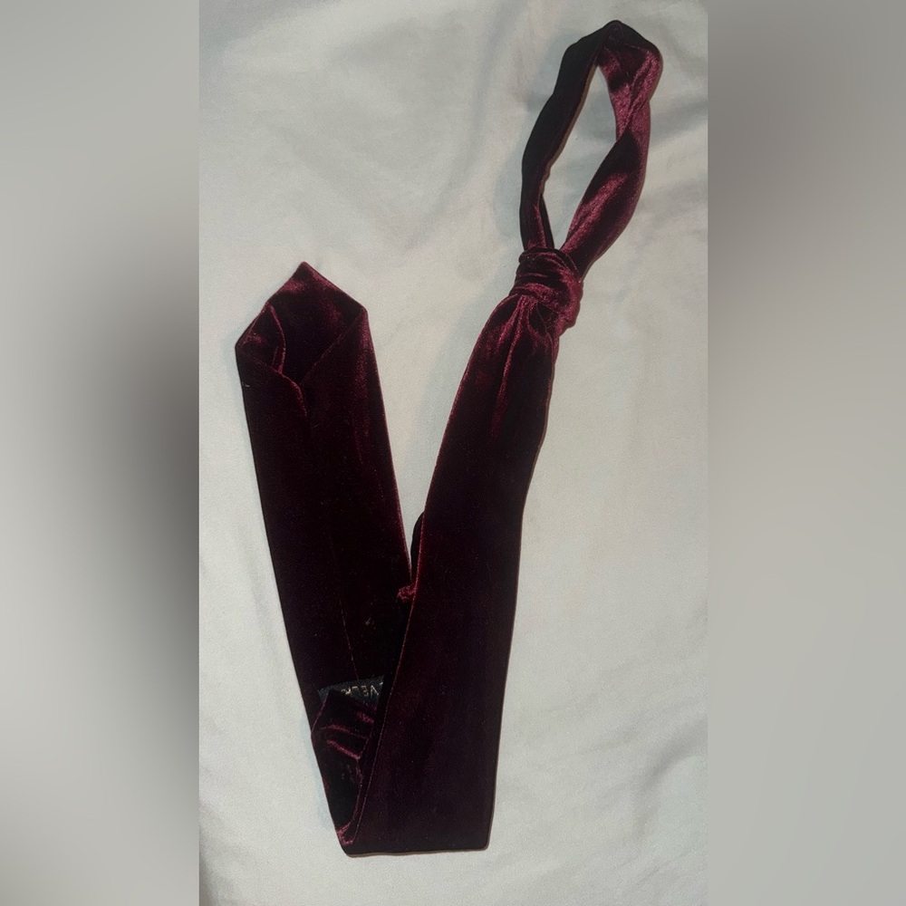 Revelry Velvet Burgundy Tie